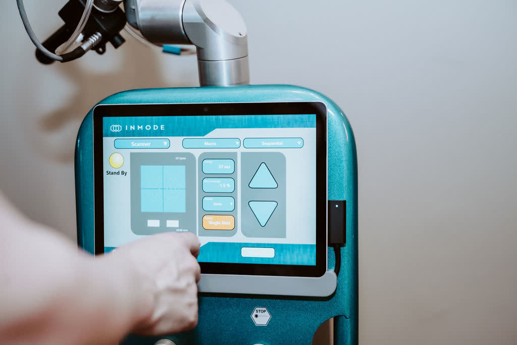 Solaria CO2 fractional laser resurfacing treatment with B. in Colorado